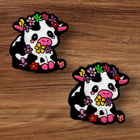 Cow With Flowers Focal
