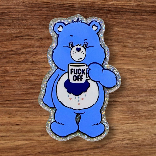 F Off Bear Acrylic Flatback
