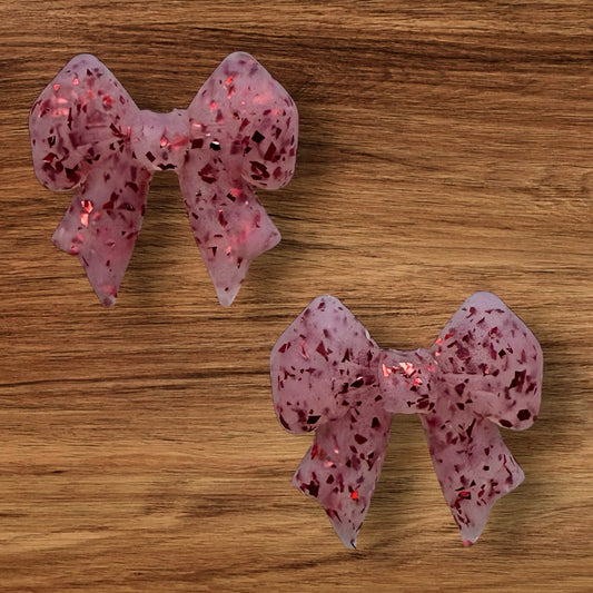 Red Glitter Bow Focal