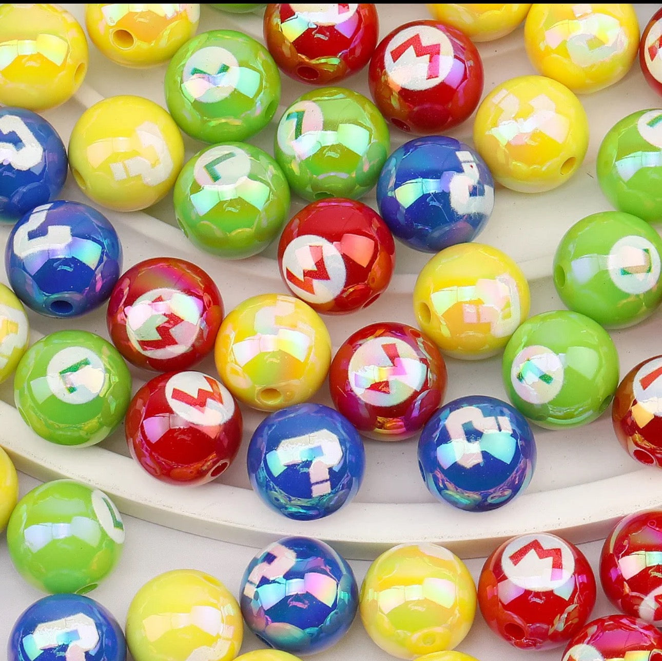 M Brothers 16mm Acrylic Beads