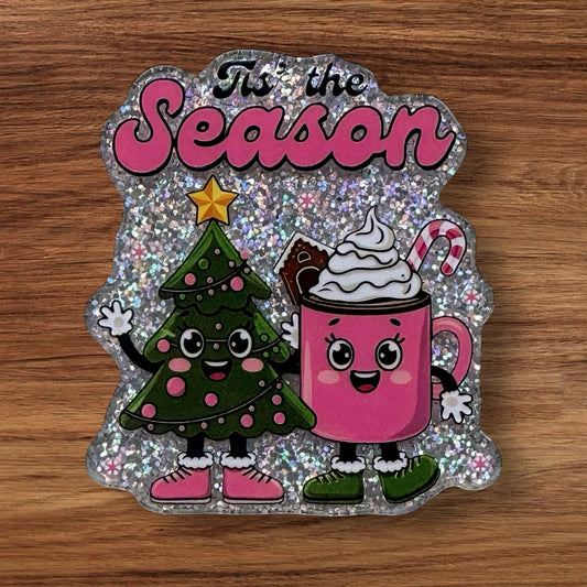 Tis The Season Acrylic Flatback