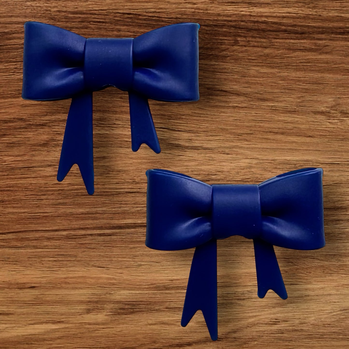Navy Blue Bow Focal/Straw Topper