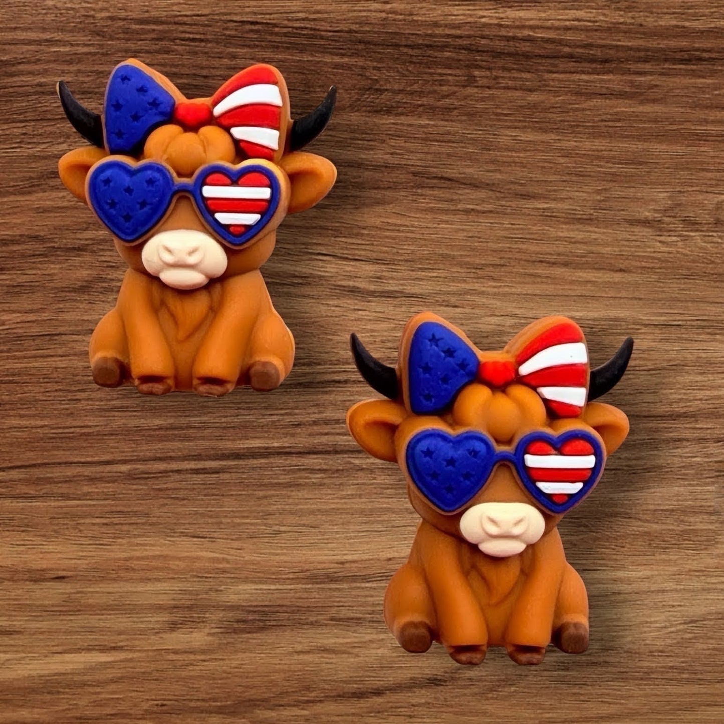 3-D Patriotic Cow Focal