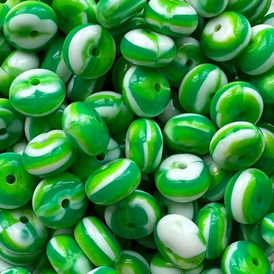 14mm Shamrock Swirl Abacus Bead