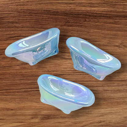 Iridescent Tub Acrylic Bead