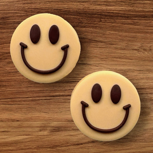 Brown & Beige Happy Face Focal