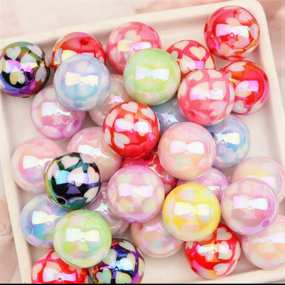 20mm Acrylic Hearts Bead