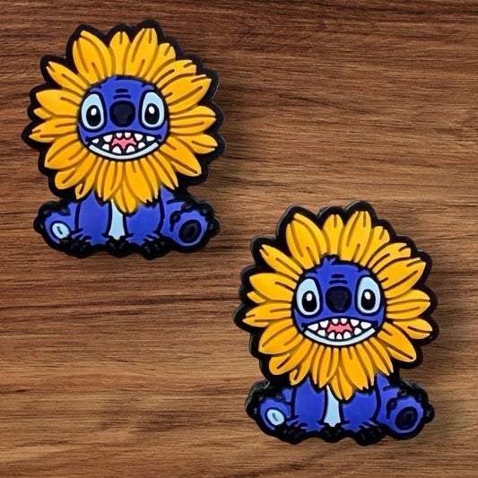 Blue Alien Sunflower Focal