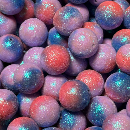 20mm Ombré Glitter Acrylic Beads