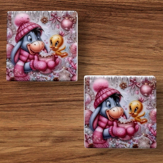 Winter Donkey & Bird Focal (Custom)