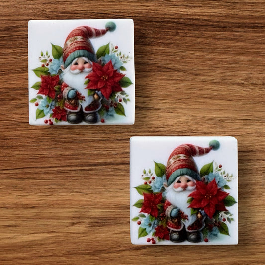 Gnome With Poinsettias Focal (Custom)