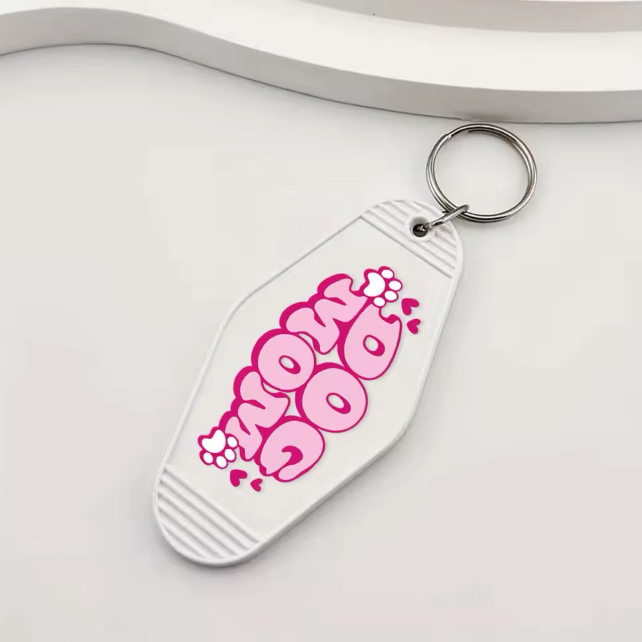 Dog Mom Keychain Sticker