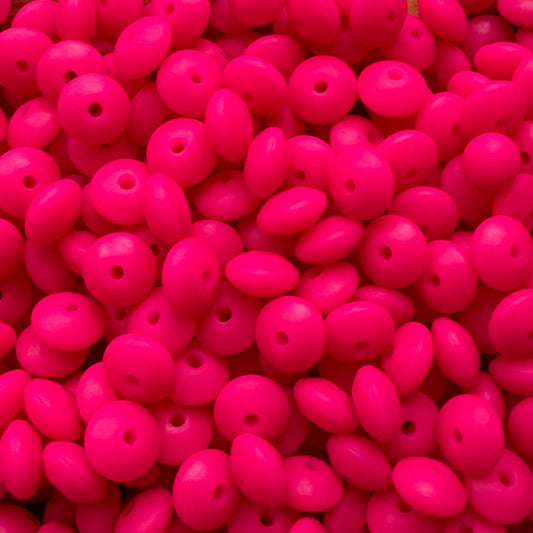 12mm Purple Red Silicone Lentil