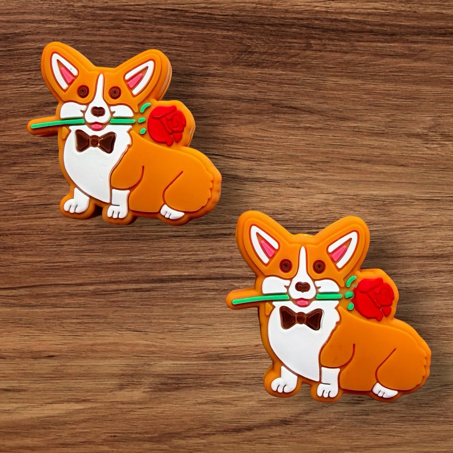 Corgi With Rose Focal