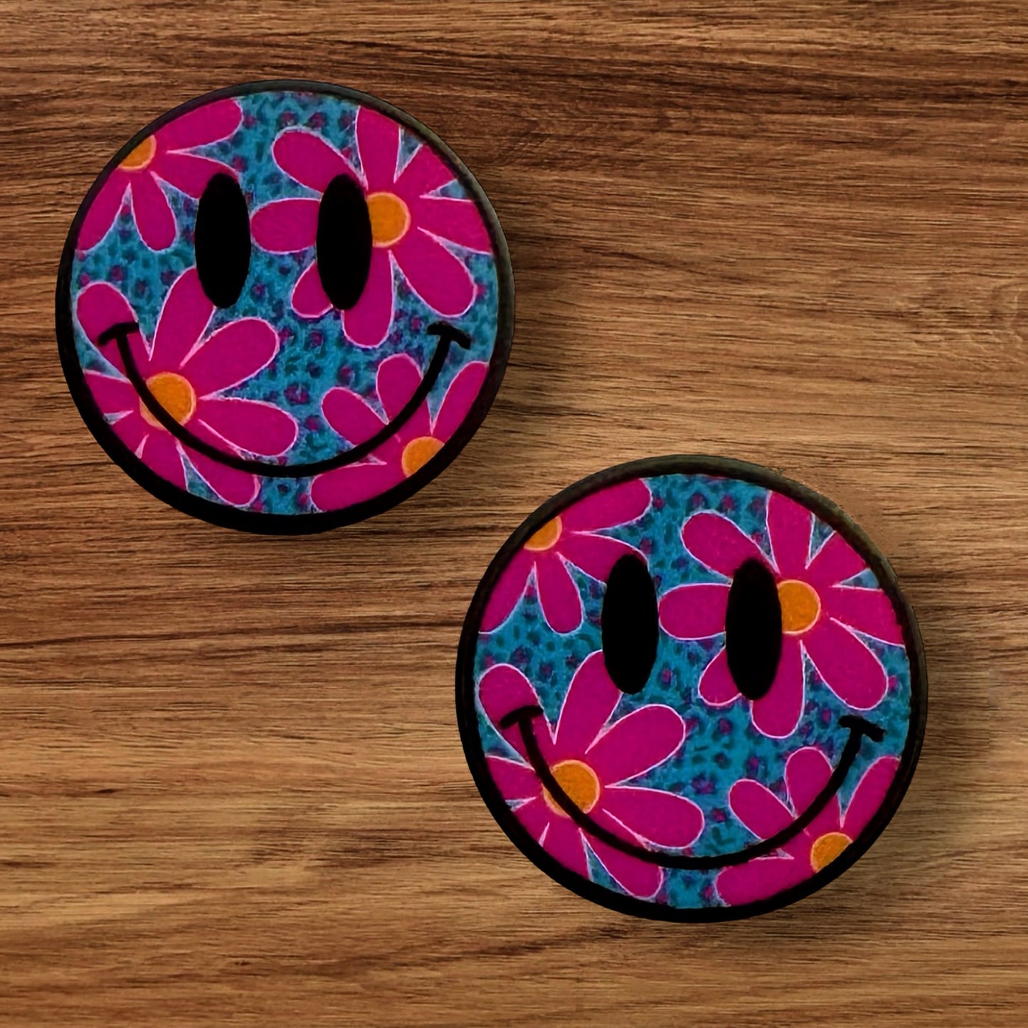 Floral Happy Face Focal