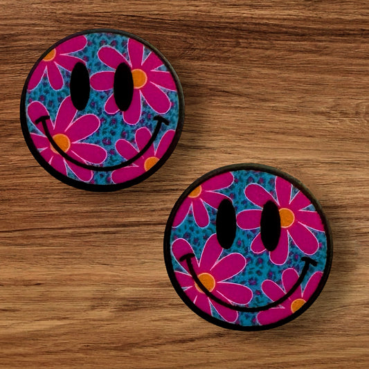 Floral Happy Face Focal