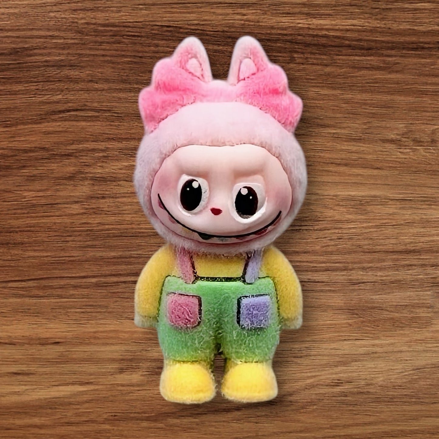 Flocked Monster With Bow Bead