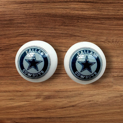 15mm Dallas Football Silicone Bead (Custom)