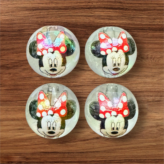 16mm Girl Mouse Acrylic Beads