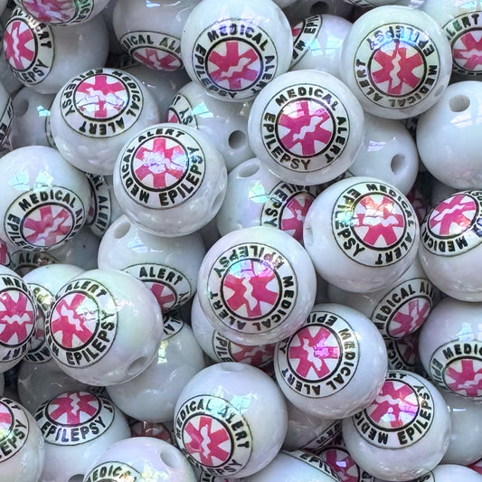 16mm Epilepsy Acrylic Bead