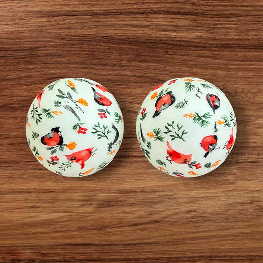 15mm Cardinal Silicone Bead