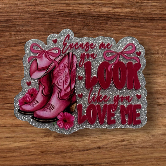 Excuse Me Acrylic Flatback (Custom)