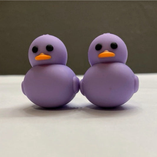 3-D Purple Silicone Duck Focal
