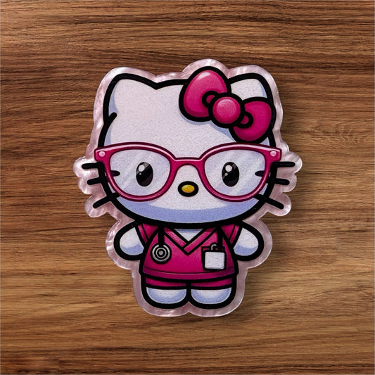 Kitty Nurse Acrylic Flatback