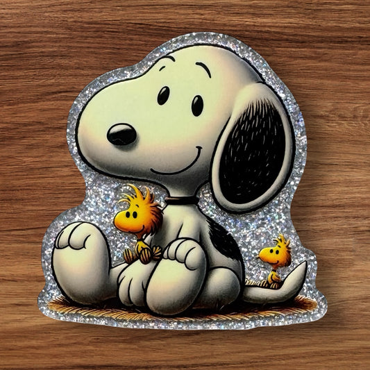 Beagle & Bird Acrylic Flatback