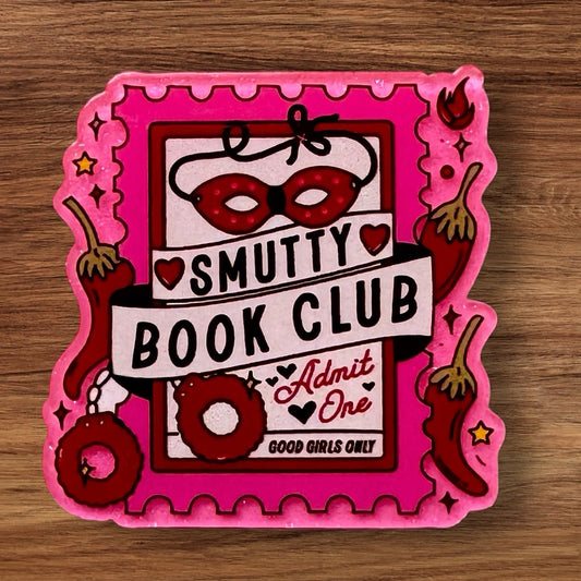 Smutty Book Club Acrylic Flatback (Pink)