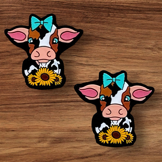 Cow With Sunflower Focal