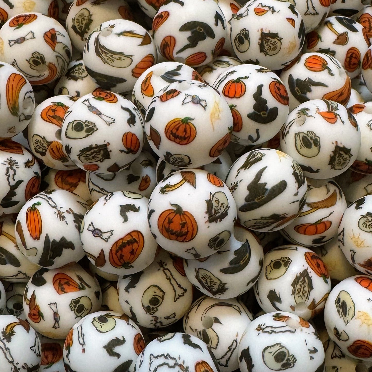 15mm Halloween Silicone Bead