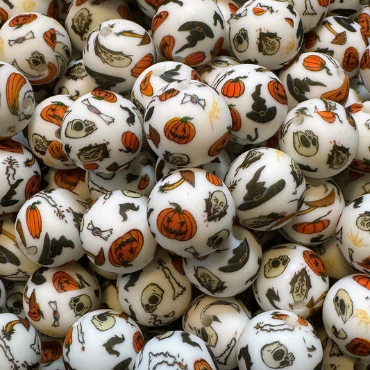 15mm Halloween Silicone Bead