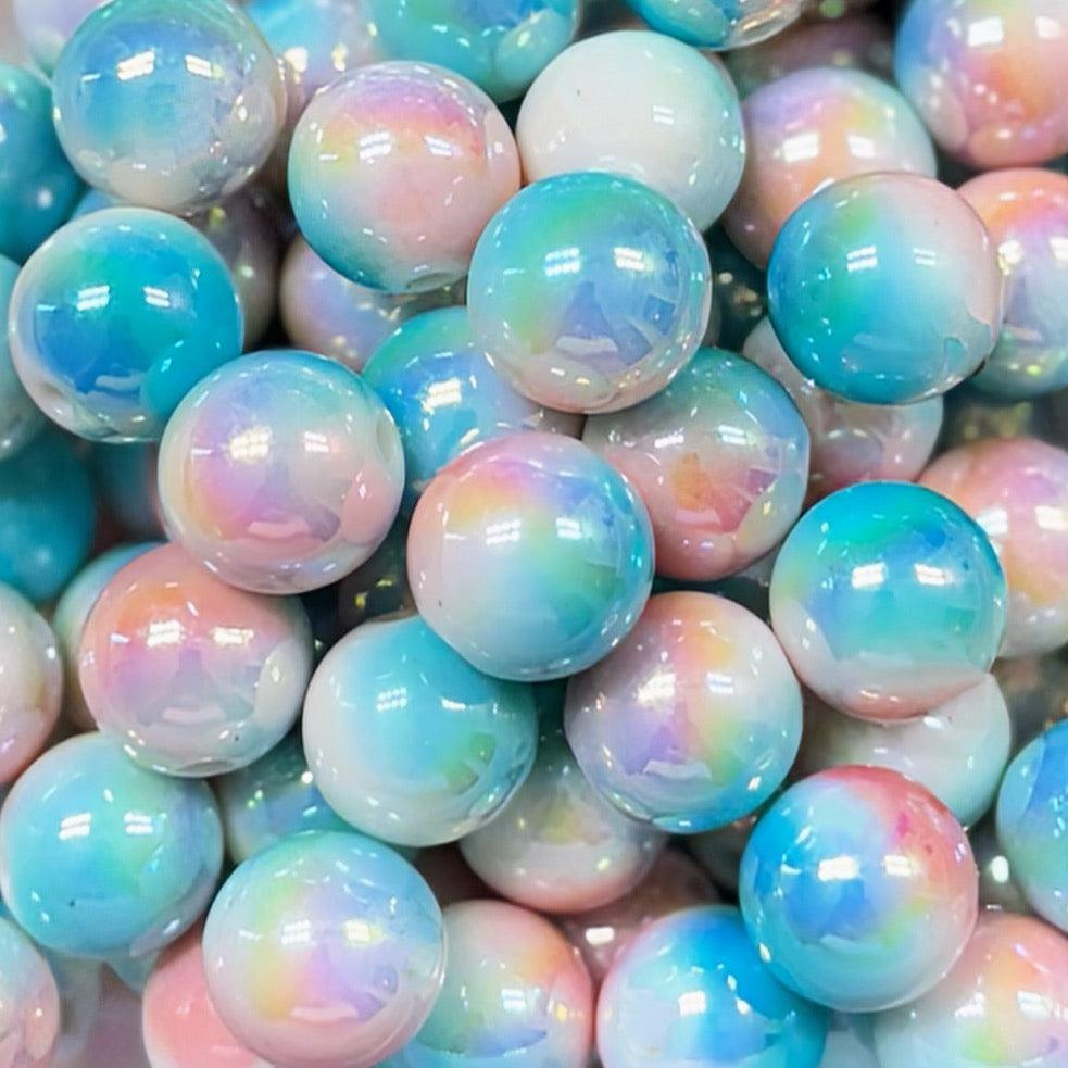 16mm Cotton Candy Acrylic Beads