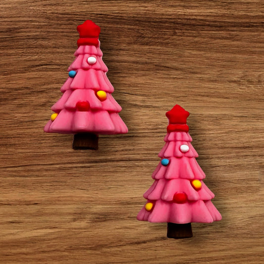 3-D Pink Christmas Tree Focal