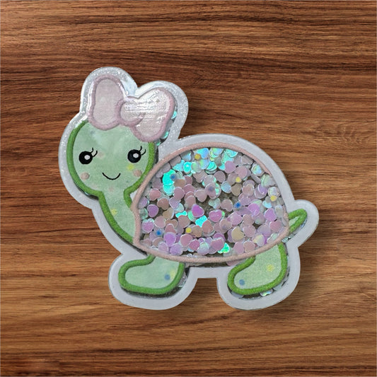 Turtle Acrylic Shaker Flatback
