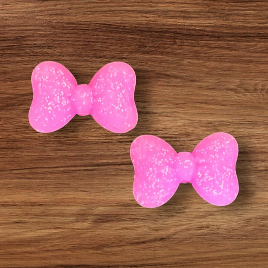 Pink Glitter Bow Focal