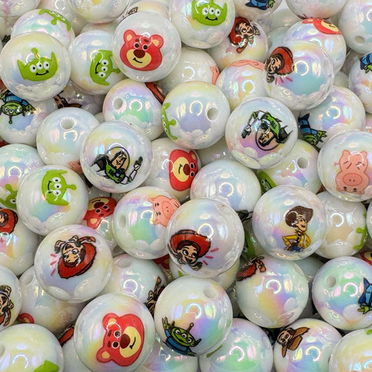16mm Kids Toy Themed Acrylic Beads