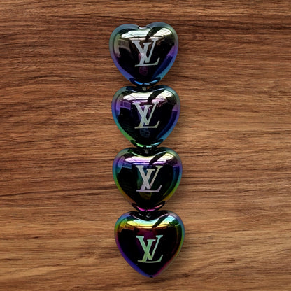 Acrylic Designer Heart Bead