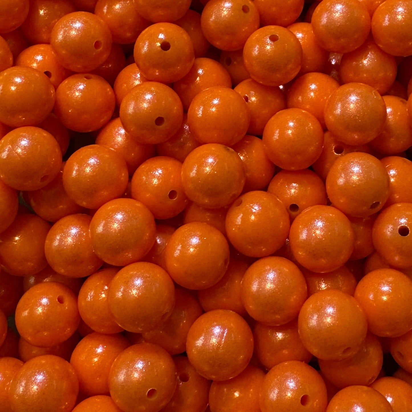 15mm Nectar Orange Chameleon Silicone Bead