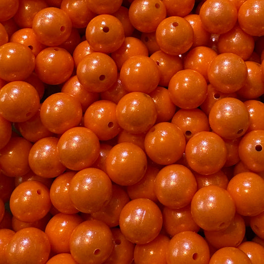 15mm Nectar Orange Chameleon Silicone Bead