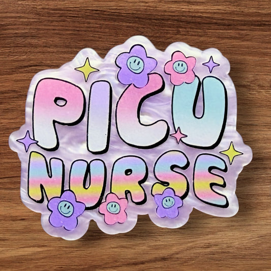 PICU Nurse Acrylic Flatback