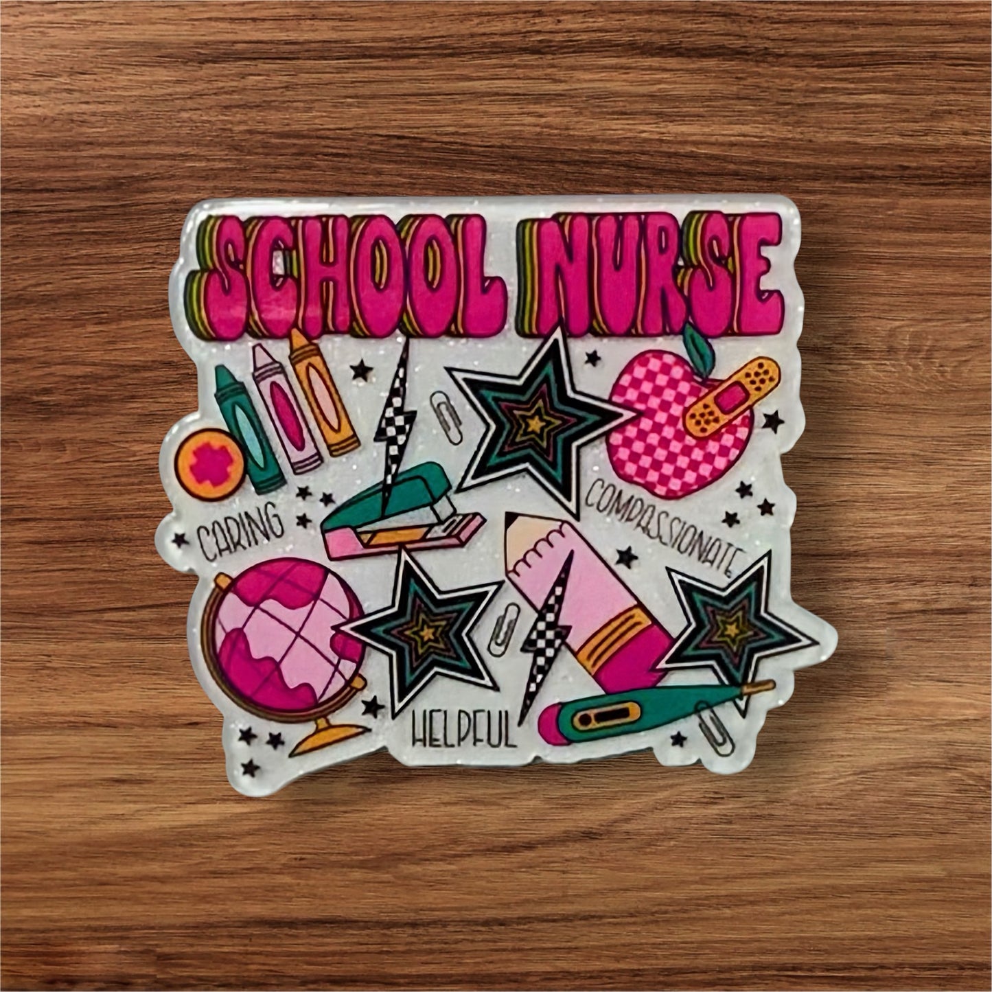 School Nurse Acrylic Flatback