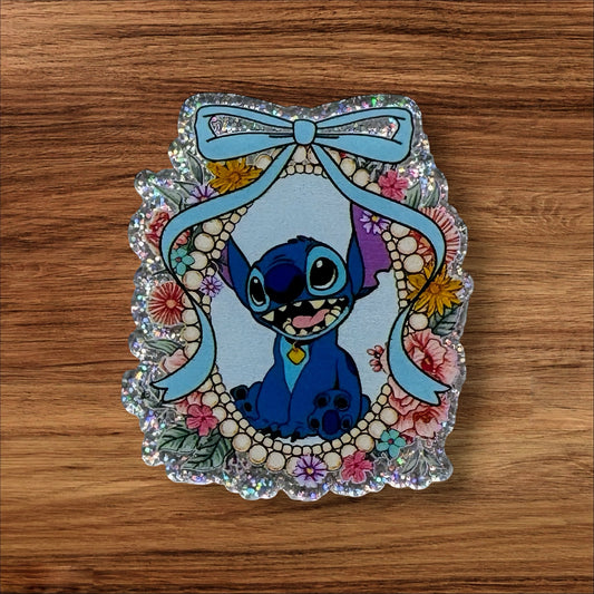 Blue Alien Acrylic Flatback