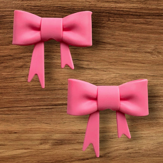 Pink Bow Focal/Straw Topper