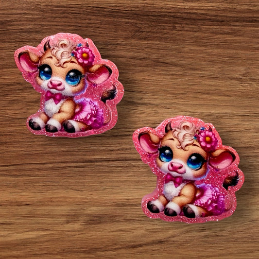 Acrylic Cow In Tutu Focal