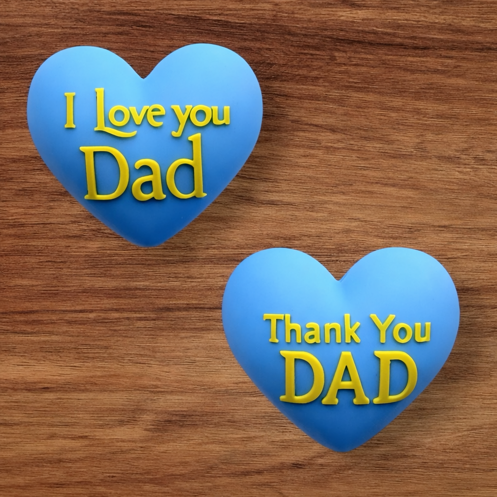 3-D Fathers Day Heart Focal