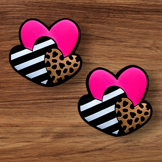 Hot Pink Hearts Trio Focal