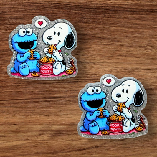 Cookie Monster & Friend Acrylic Focal