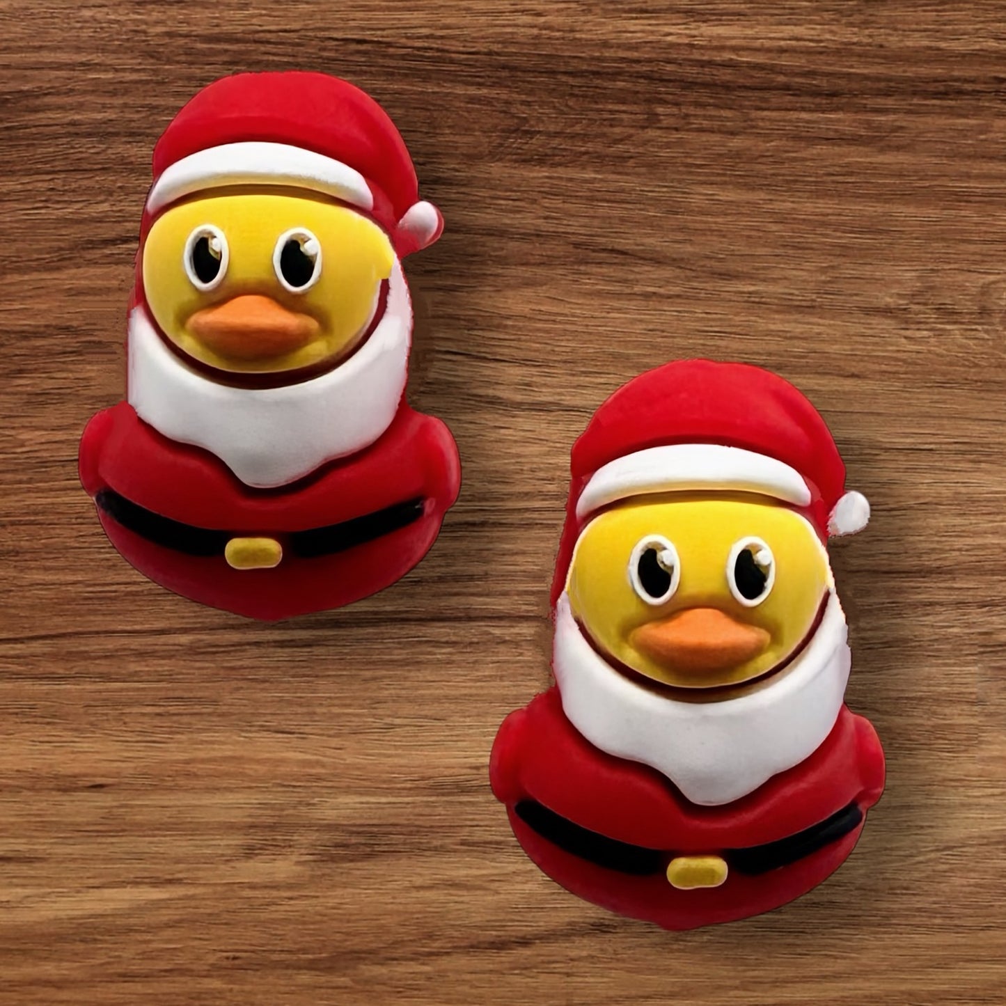 3-D Duck In Santa Suit Focal
